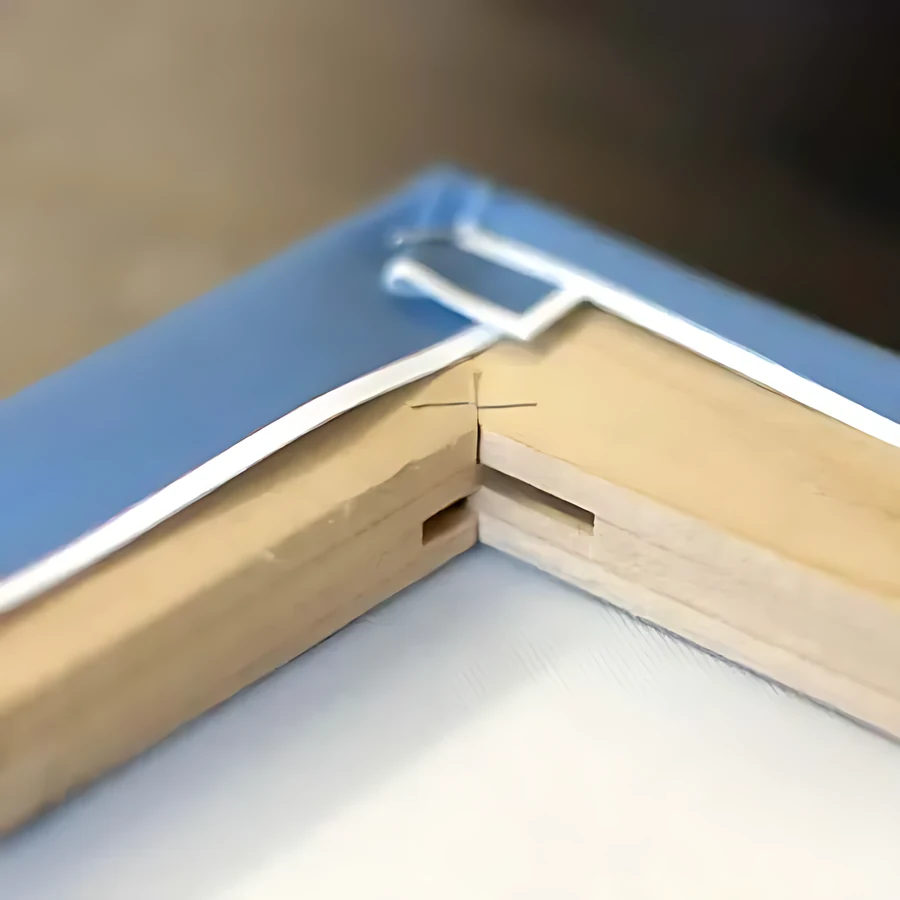 Bastidor de madera maciza para tensar lienzos y lonas artísticas