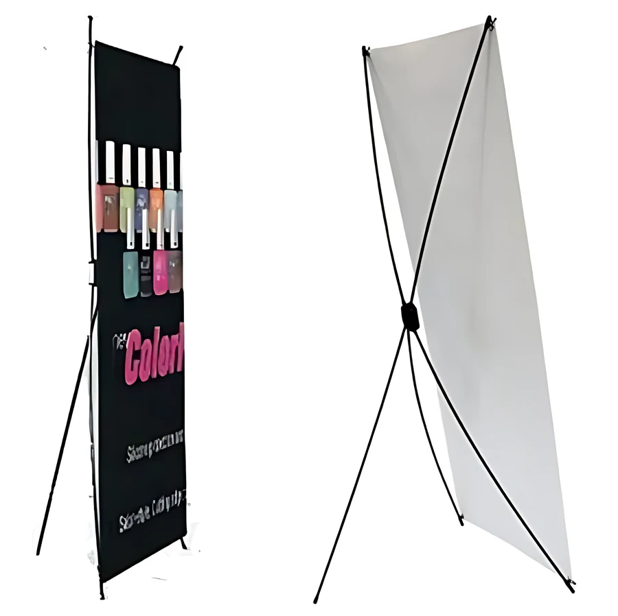 Display plegable de aluminio Trinidad para lona, polipropileno o papel
