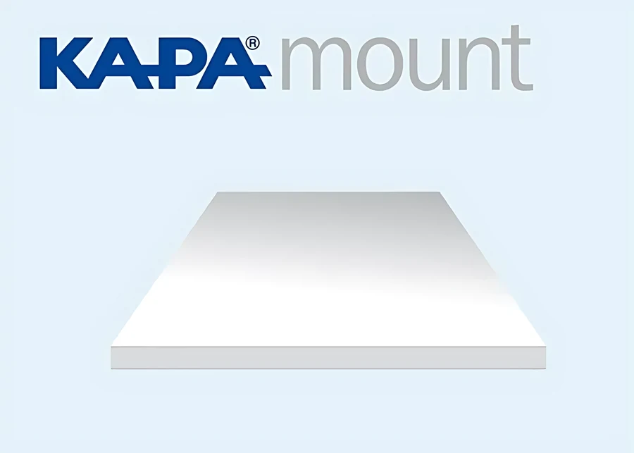 Cartón pluma Kapa Mount con caras de aluminio, rígido y retardante al fuego