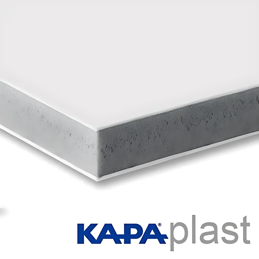 Cartón pluma Kapa Plast blanco intenso con caras plastificadas