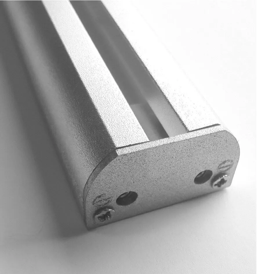 Perfil de aluminio electrificado y accesorios para iluminación de carpetas