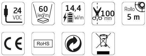 Tira LED flexible SMD 5060 de color para iluminación decorativa — imagen 2
