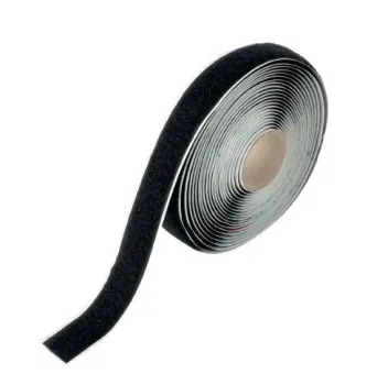 Velcro adhesivo blanco o negro en rollos de macho y hembra para fijaciones — imagen 2